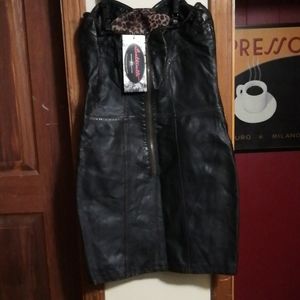 Leatherette Dress